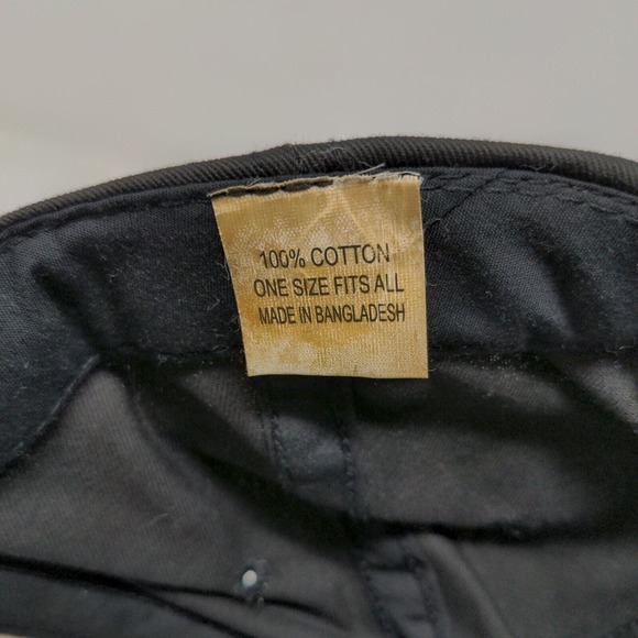 Quaker State Men's Strapback Hat Cap OSFA Black Adjustable Embroidered Logo - Picture 10 of 10